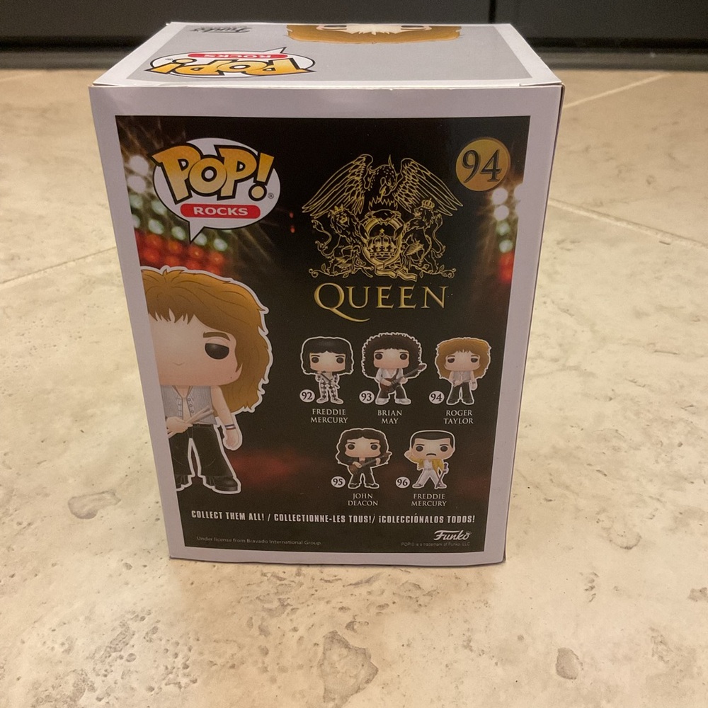 Funko Pop! Roger Taylor #94 Pop Rocks Queen NIB - Picture 3 of 3
